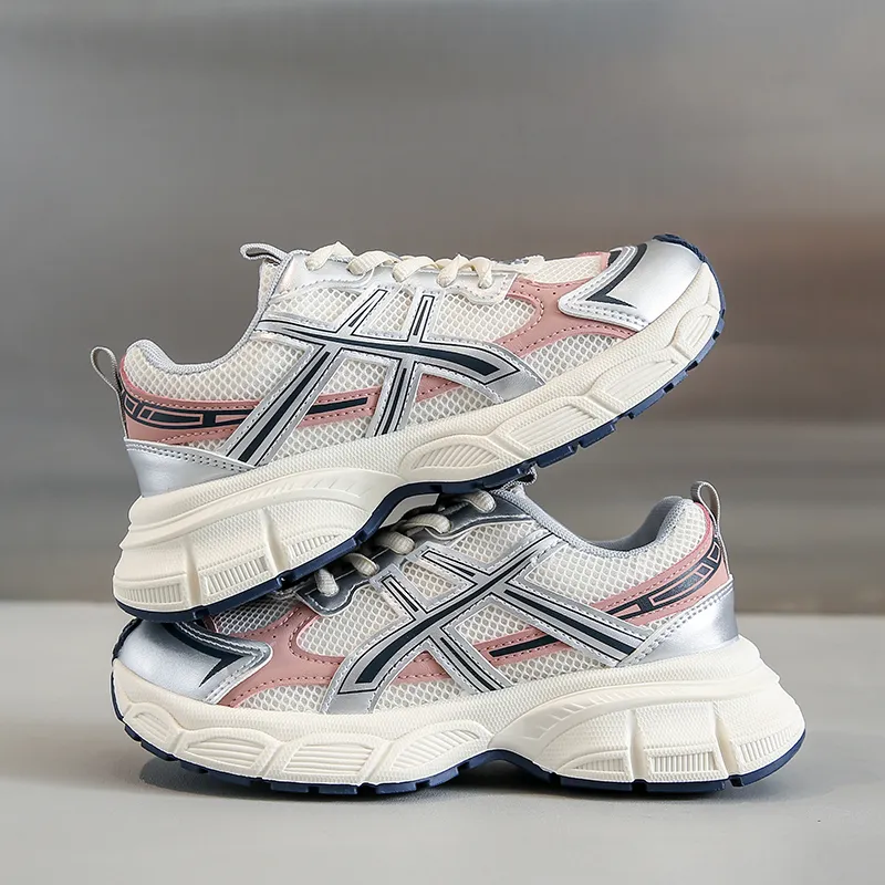 Boogie Bear Breathable Height Increase Low Top Chunky Sneakers Women's-3