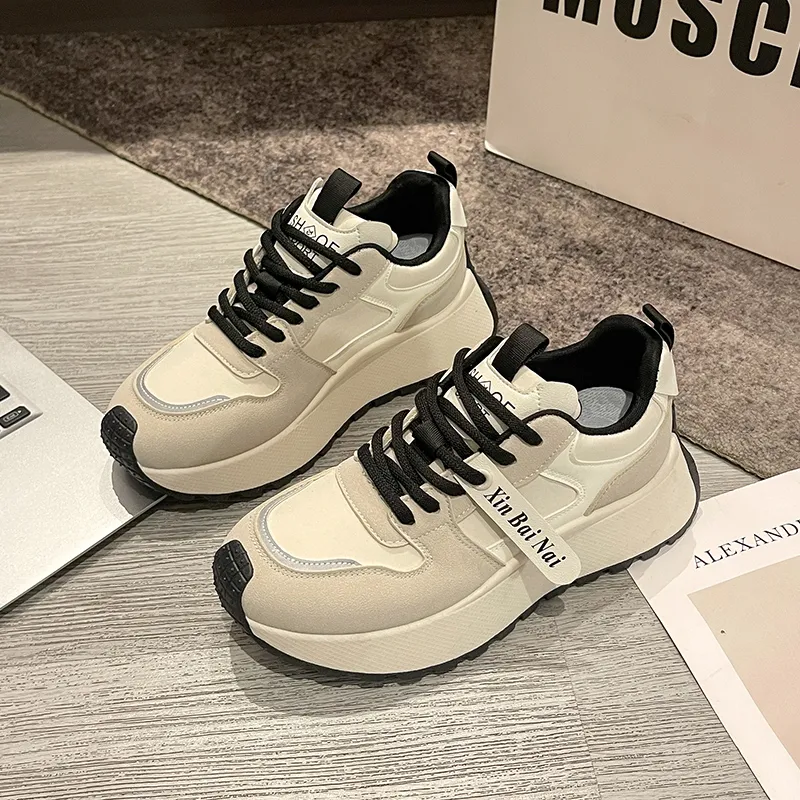 Boogie Bear Breathable Low Top Chunky Sneakers Women's-4