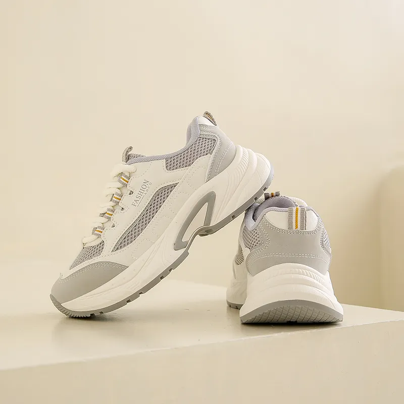 Boogie Bear Cushioning, Slip Resistant, And Breathable Low Top Chunky Sneakers Women's-1