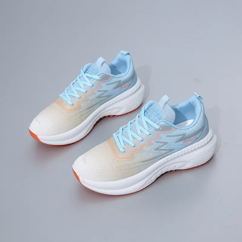 Boogie Bear Running Shoes Women's Low Top White, Gray-3