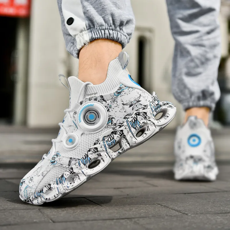 Slazenger Anti Slip Wear Resistant Low Top Chunky Sneakers Unisex-3