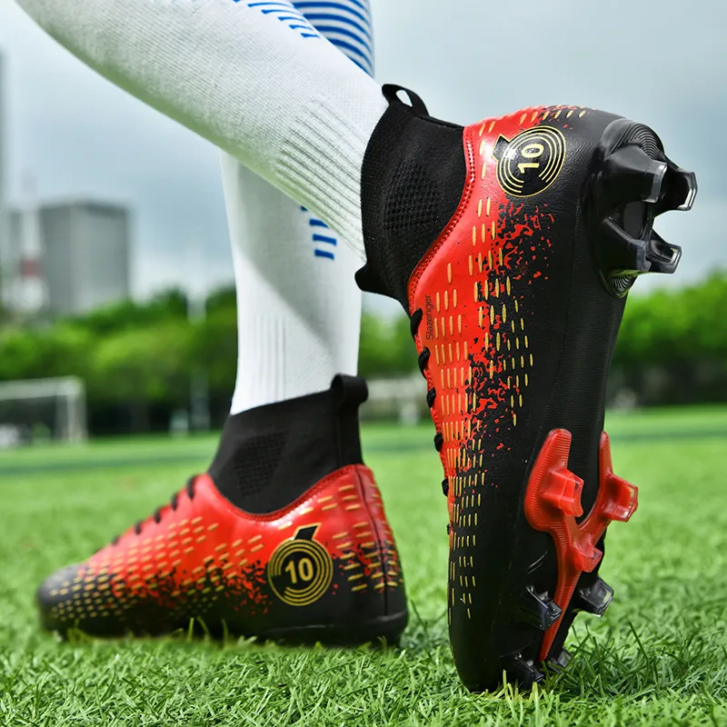 Slazenger FG Rubber Long Studs TT Rubber Broken Studs Anti Slip Wear Resistant Soccer Shoes Unisex-1