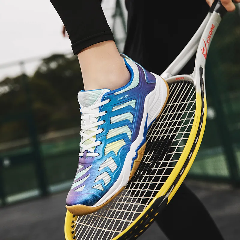 Slazenger Slip Resistant, Abrasion Resistant, Lightweight Low Top Tennis Shoes Unisex-7