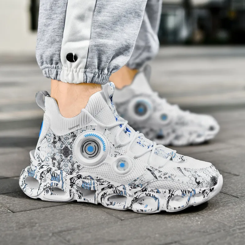 Slazenger Anti Slip Wear Resistant Low Top Chunky Sneakers Unisex-4