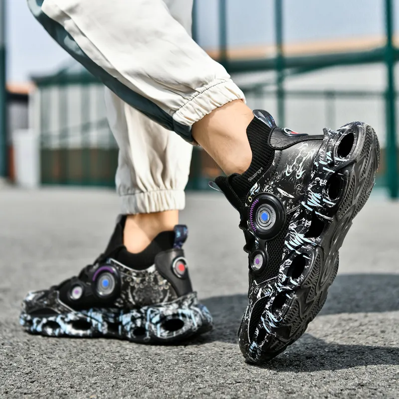 Slazenger Anti Slip Wear Resistant Low Top Chunky Sneakers Unisex-15