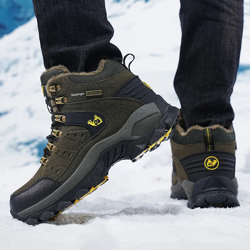 Slazenger Anti Slip Wear Resistant High Top Hiking Shoes Unisex-9