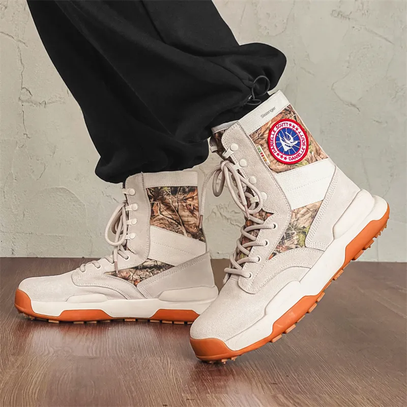 Slazenger Slip Resistant High Top Hiking Shoes Unisex-5