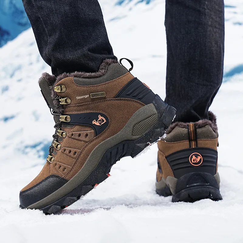 Slazenger Anti Slip Wear Resistant High Top Hiking Shoes Unisex-14
