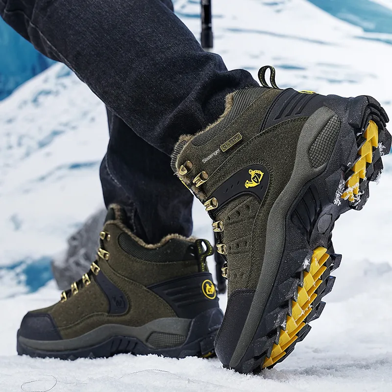 Slazenger Anti Slip Wear Resistant High Top Hiking Shoes Unisex-8