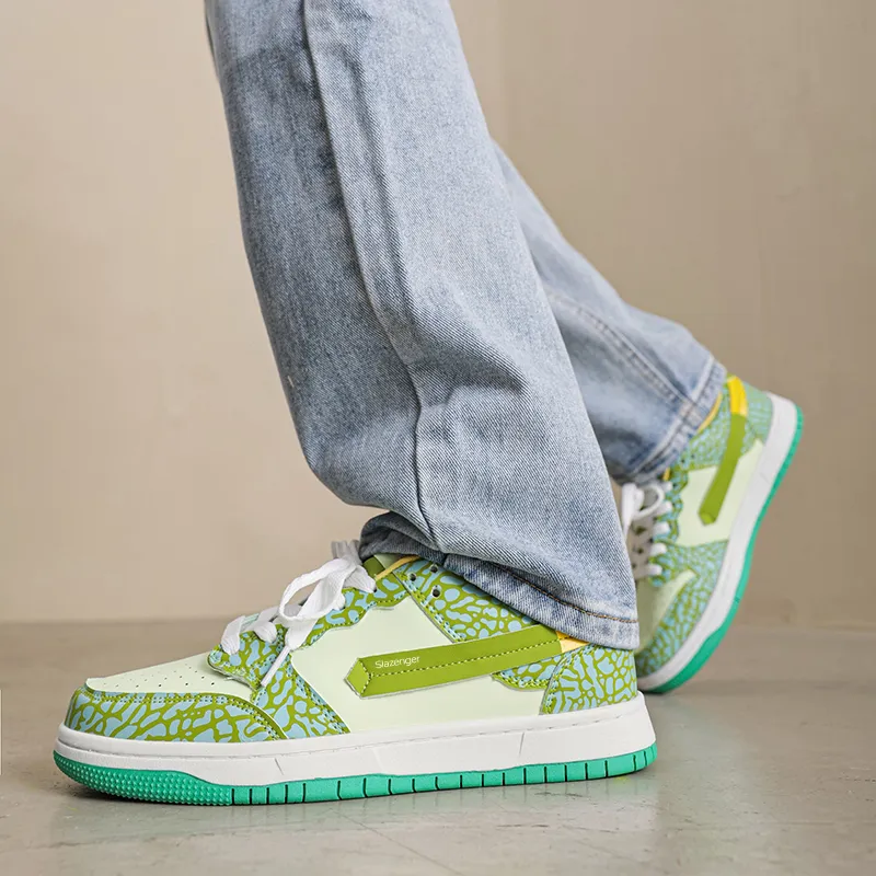 Slazenger Anti Slip Wear Resistant Low Top Skateboard Shoes Unisex-1