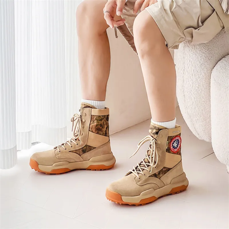 Slazenger Slip Resistant High Top Hiking Shoes Unisex-9