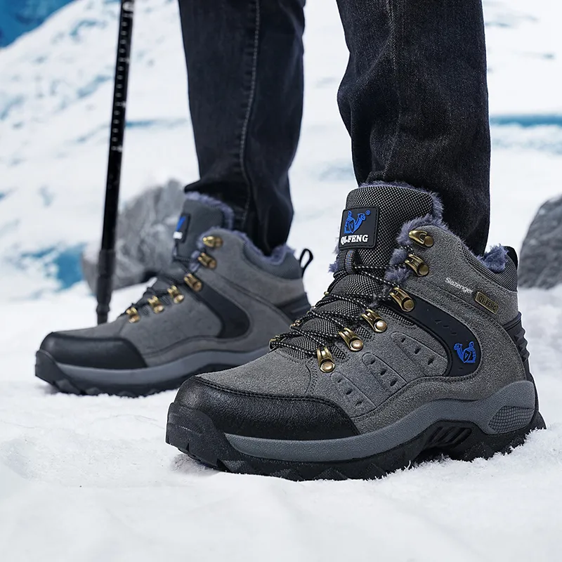 Slazenger Anti Slip Wear Resistant High Top Hiking Shoes Unisex-1