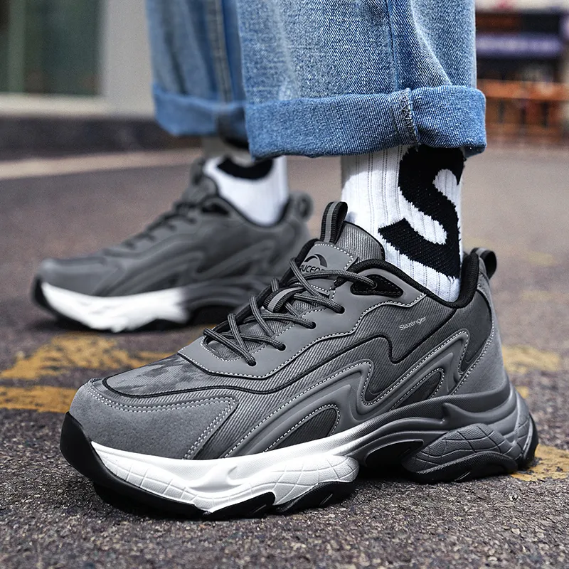Slazenger Slip Resistant Low Top Chunky Sneakers Men's-10