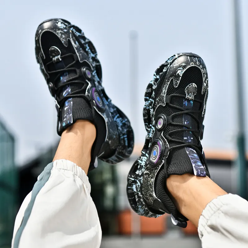 Slazenger Anti Slip Wear Resistant Low Top Chunky Sneakers Unisex-14