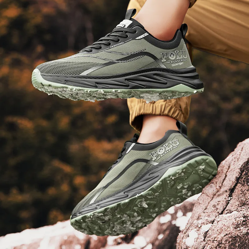 Slazenger Slip Resistant Low Top Hiking Shoes Men's-8