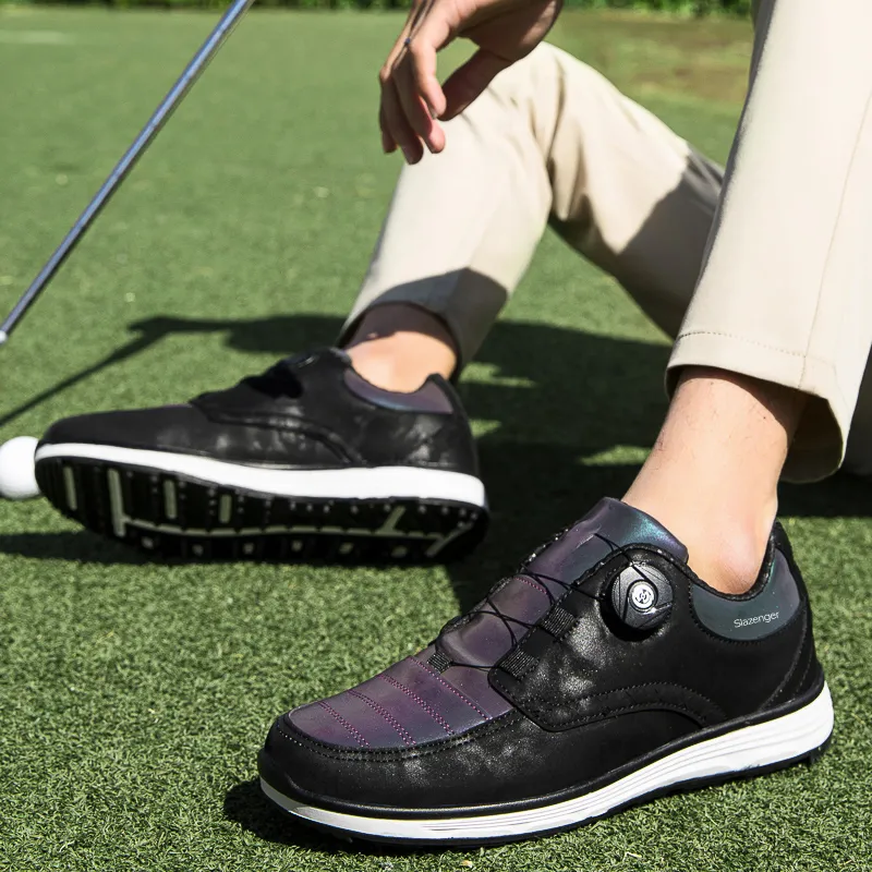 Slazenger Anti Slip Wear Resistant Low Top Golf Shoes Men's-17
