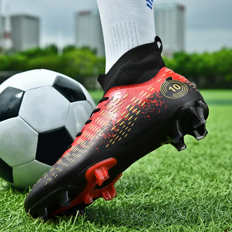 Slazenger FG Rubber Long Studs TT Rubber Broken Studs Anti Slip Wear Resistant Soccer Shoes Unisex-3