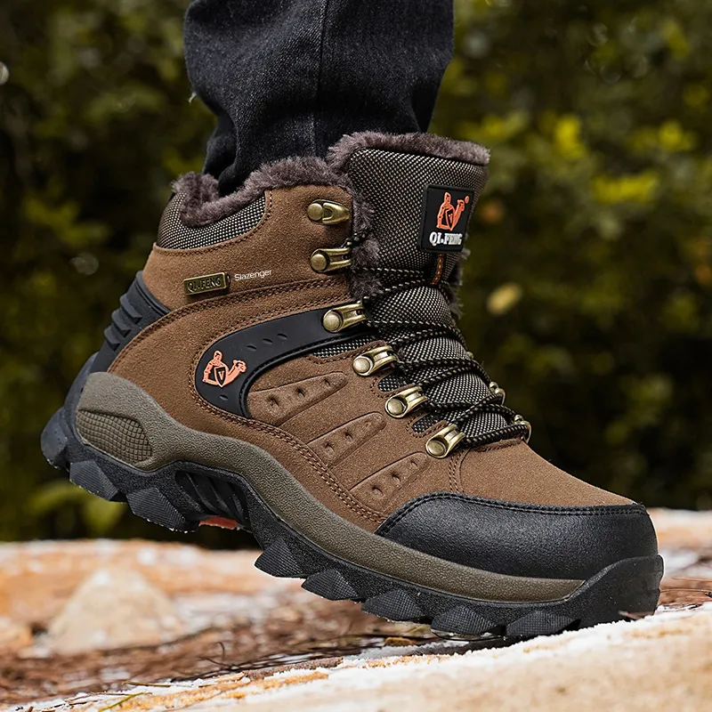 Slazenger Anti Slip Wear Resistant High Top Hiking Shoes Unisex-16