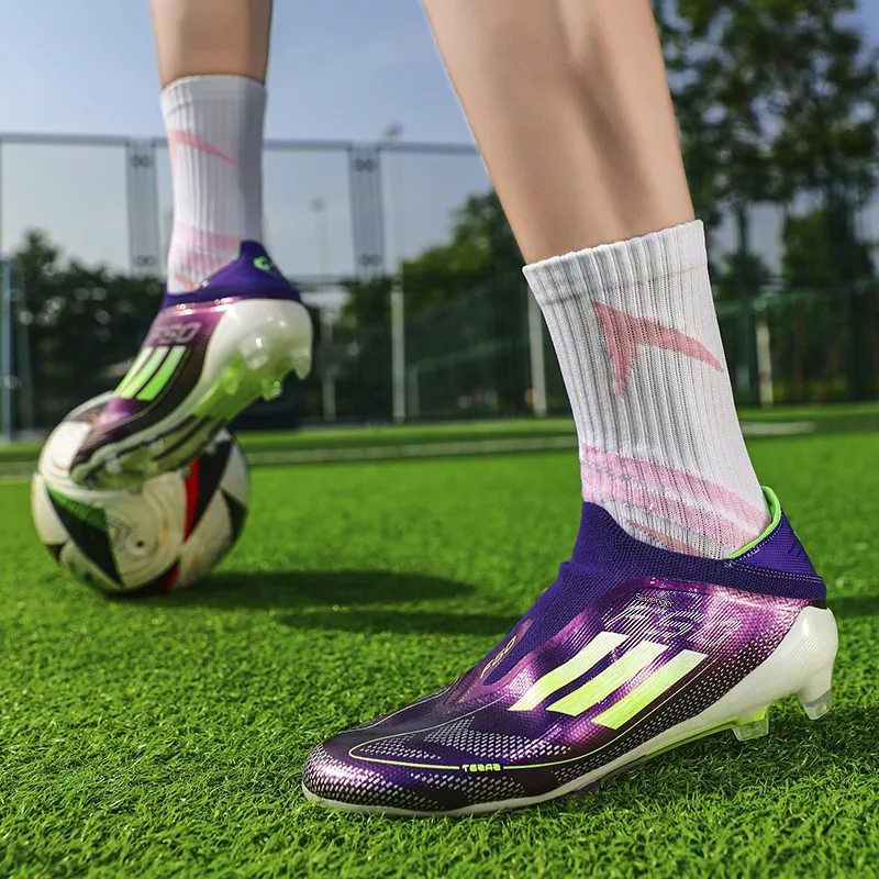 Slazenger Soccer Shoes Unisex Low Top Illusion Purple, Glacier Blue, Black Gold-3