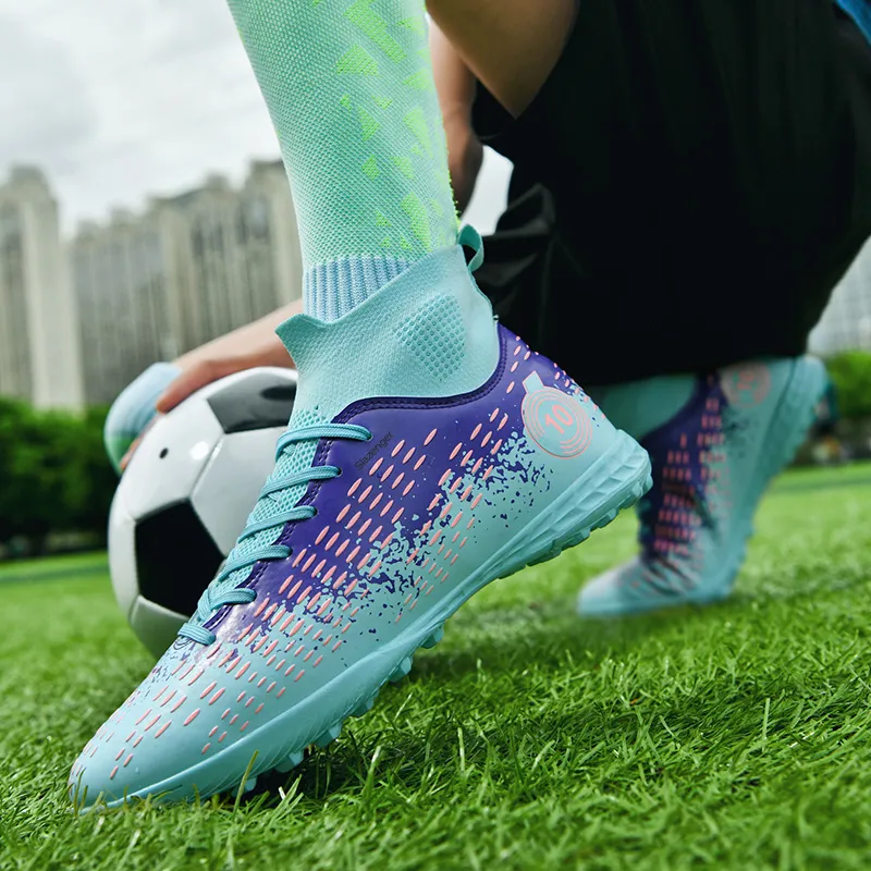 Slazenger FG Rubber Long Studs TT Rubber Broken Studs Anti Slip Wear Resistant Soccer Shoes Unisex-23