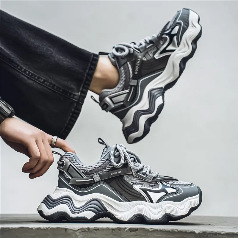 Slazenger Anti Slip Wear Resistant Low Top Chunky Sneakers Men's-5