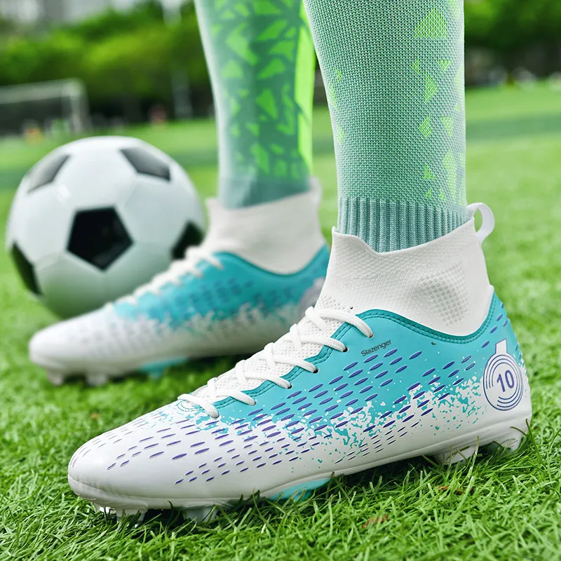 Slazenger FG Rubber Long Studs TT Rubber Broken Studs Anti Slip Wear Resistant Soccer Shoes Unisex-6