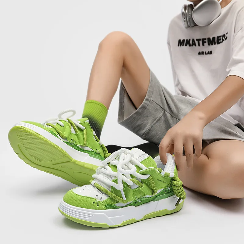 Slazenger Anti Slip Wear Resistant Low Top Skateboard Shoes Unisex-17