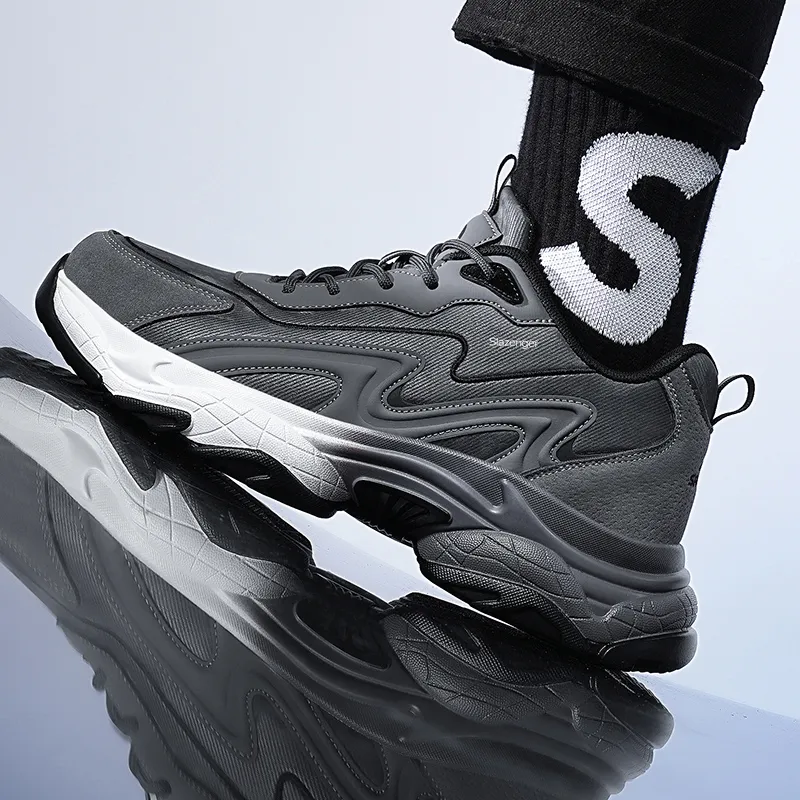 Slazenger Slip Resistant Low Top Chunky Sneakers Men's-7