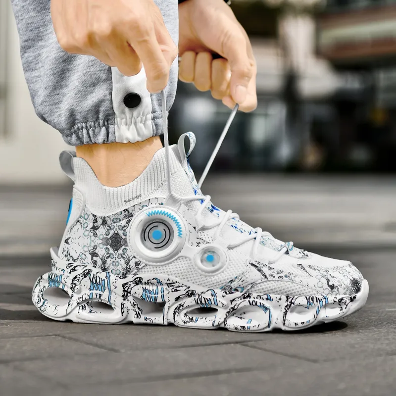 Slazenger Anti Slip Wear Resistant Low Top Chunky Sneakers Unisex-5