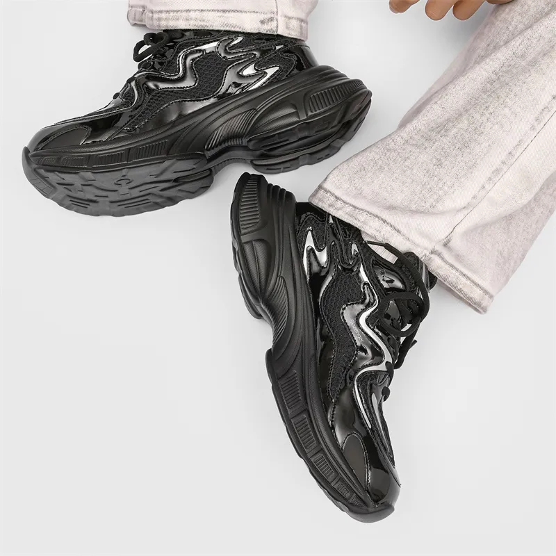 Slazenger Anti Slip Wear Resistant Low Top Chunky Sneakers Unisex-3