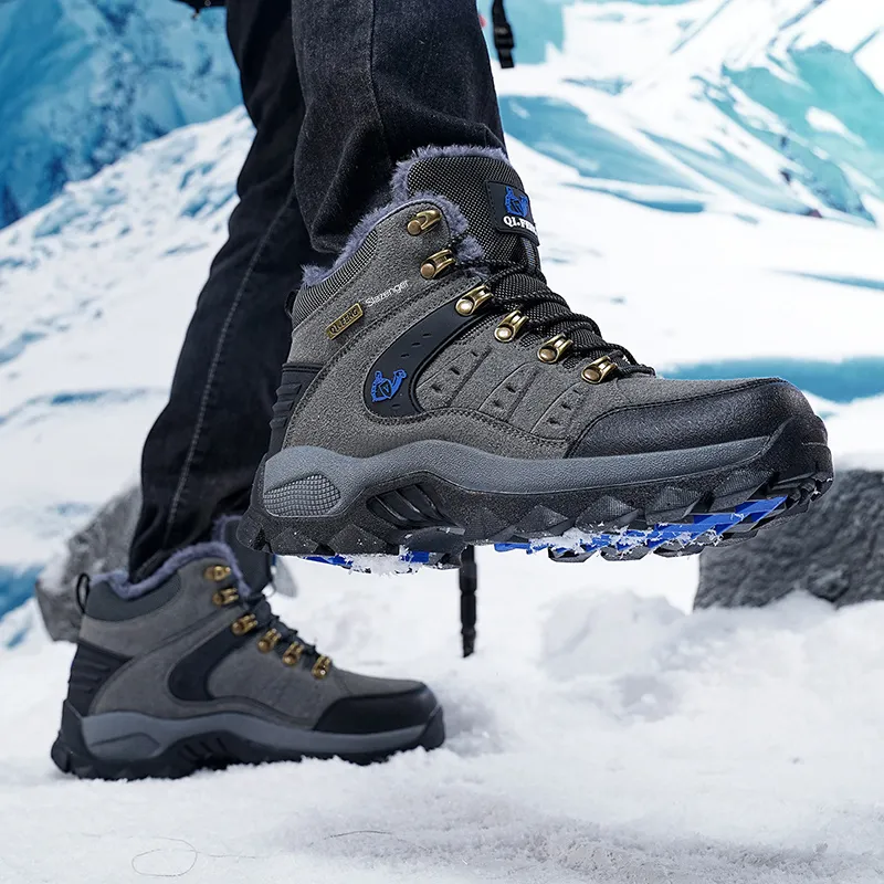 Slazenger Anti Slip Wear Resistant High Top Hiking Shoes Unisex-4