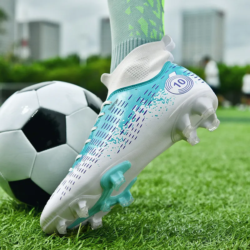 Slazenger FG Rubber Long Studs TT Rubber Broken Studs Anti Slip Wear Resistant Soccer Shoes Unisex-7
