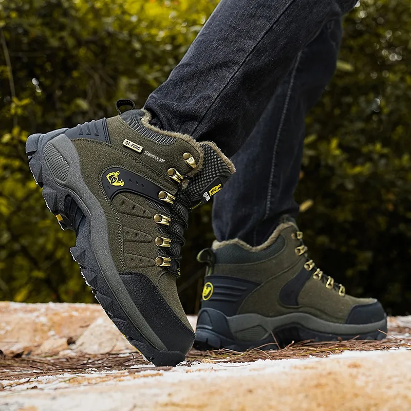 Slazenger Anti Slip Wear Resistant High Top Hiking Shoes Unisex-10