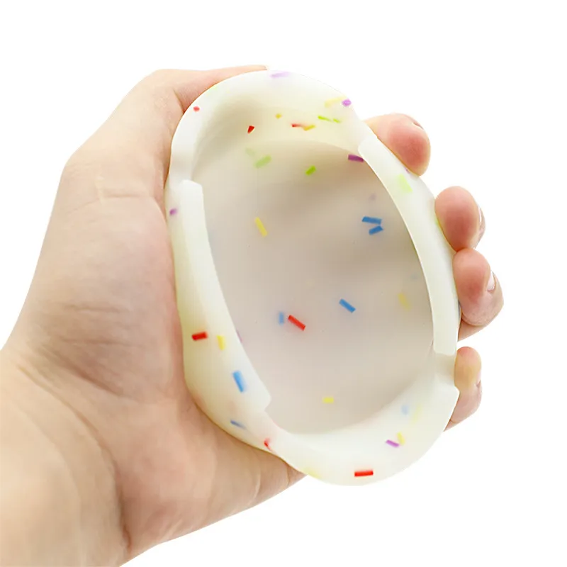 KERPA Multicolor Grain Glow In The Dark Ashtray, Living Room Tea Table Accessories, Small Storage Ornament, One Size-1