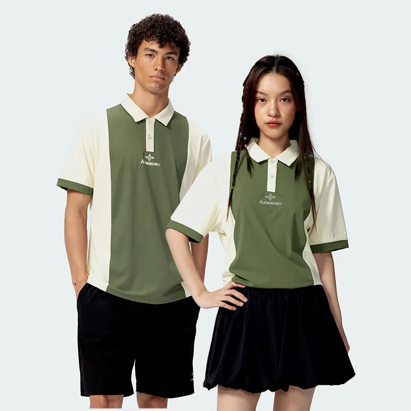 Kawasaki Polo Shirt Unisex Khaki Green-2