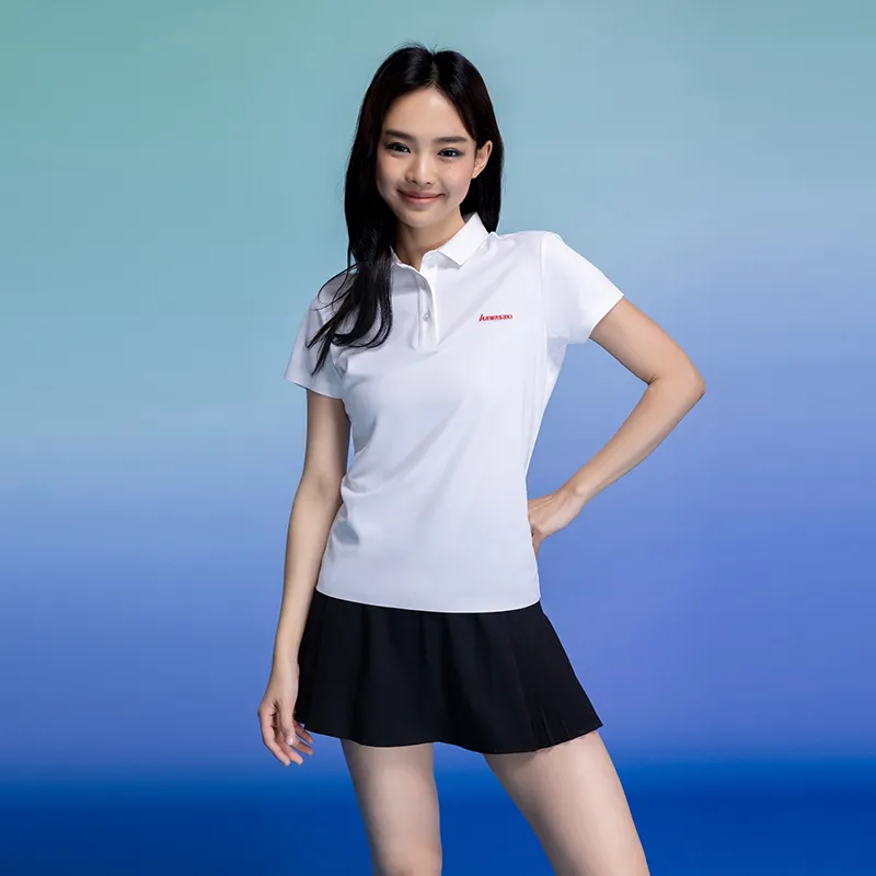Kawasaki Polo Shirt Women's White/navy/gray-3