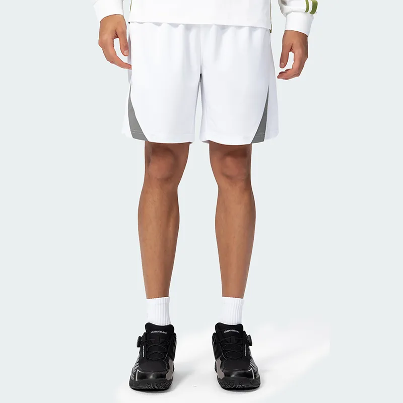 Kawasaki Xinghe Badminton Jersey Casual Shorts Unisex White-1
