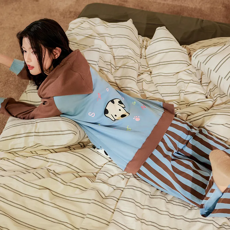 Wabi Town Pajama Set Women's Image Color-1