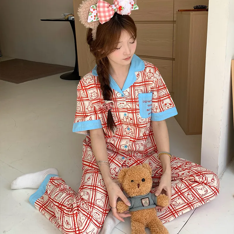 Wabi Town Pajama Set Women's Image Color-3