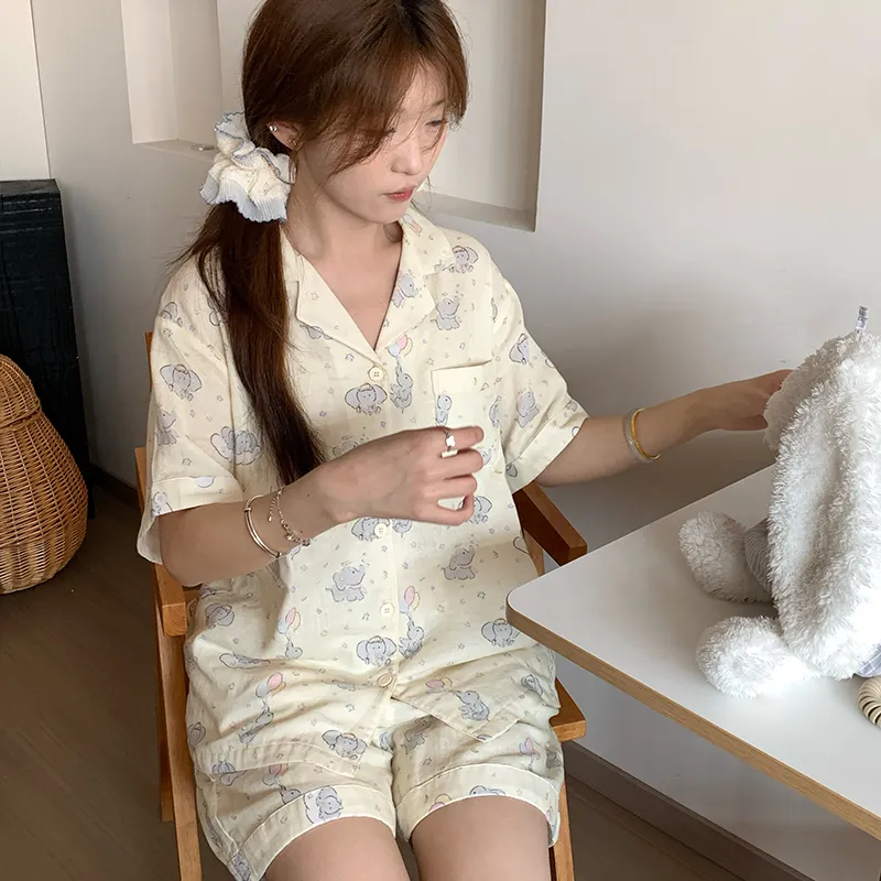 Wabi Town Pajama Set Women's Image Color-4
