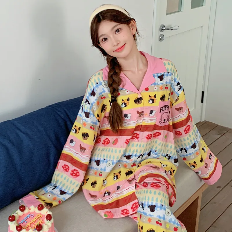 Wabi Town Pajama Gift Box Women's Image Color-5