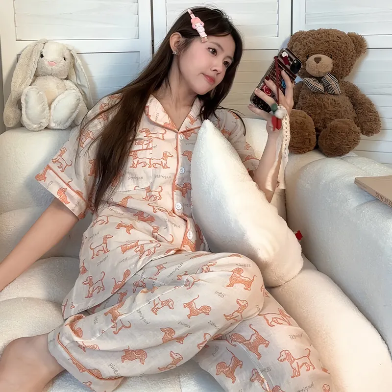 Wabi Town Pajama Set Women's Image Color-5