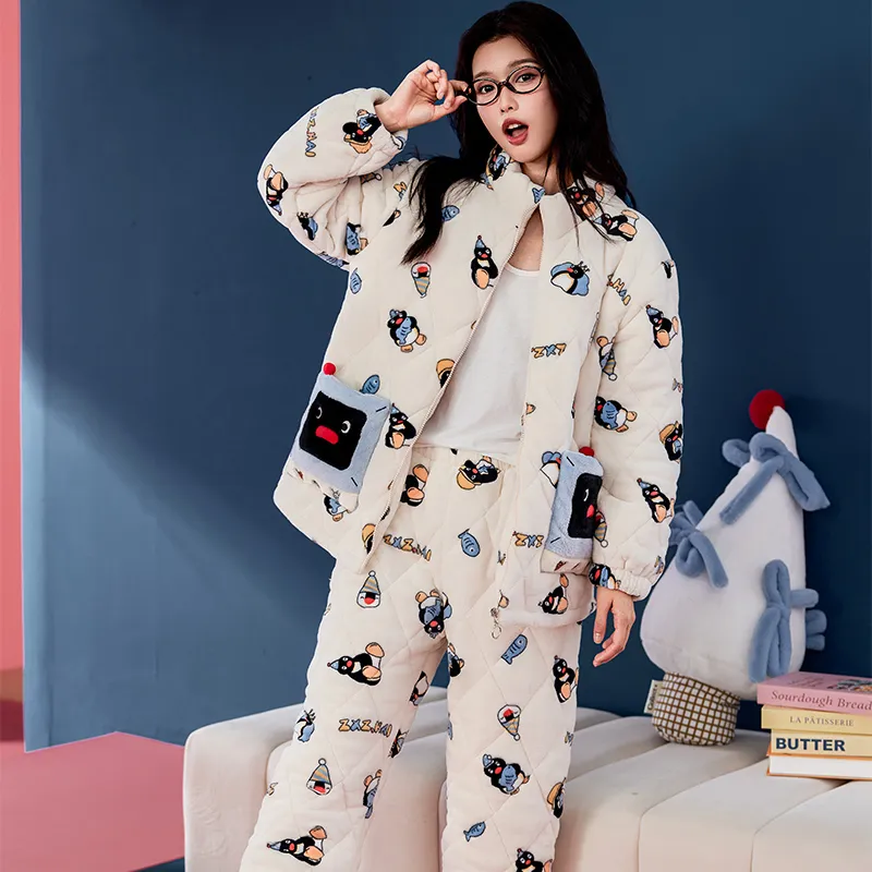 Wabi Town Pajama Set Women's Image Color-5