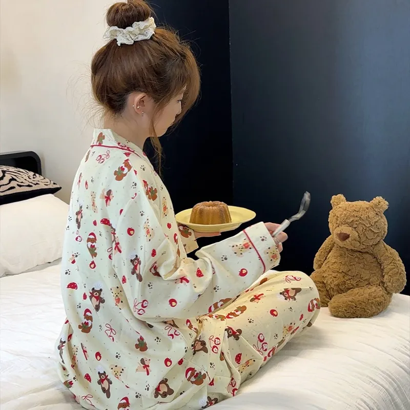 Wabi Town Pajama Gift Box Women's Image Color-3