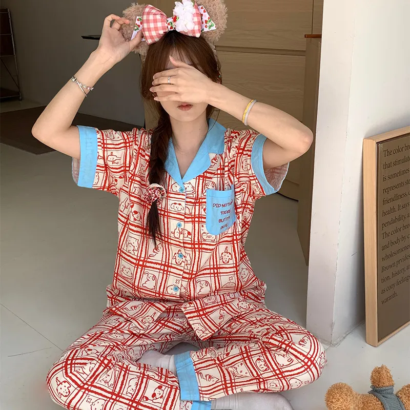 Wabi Town Pajama Set Women's Image Color-5