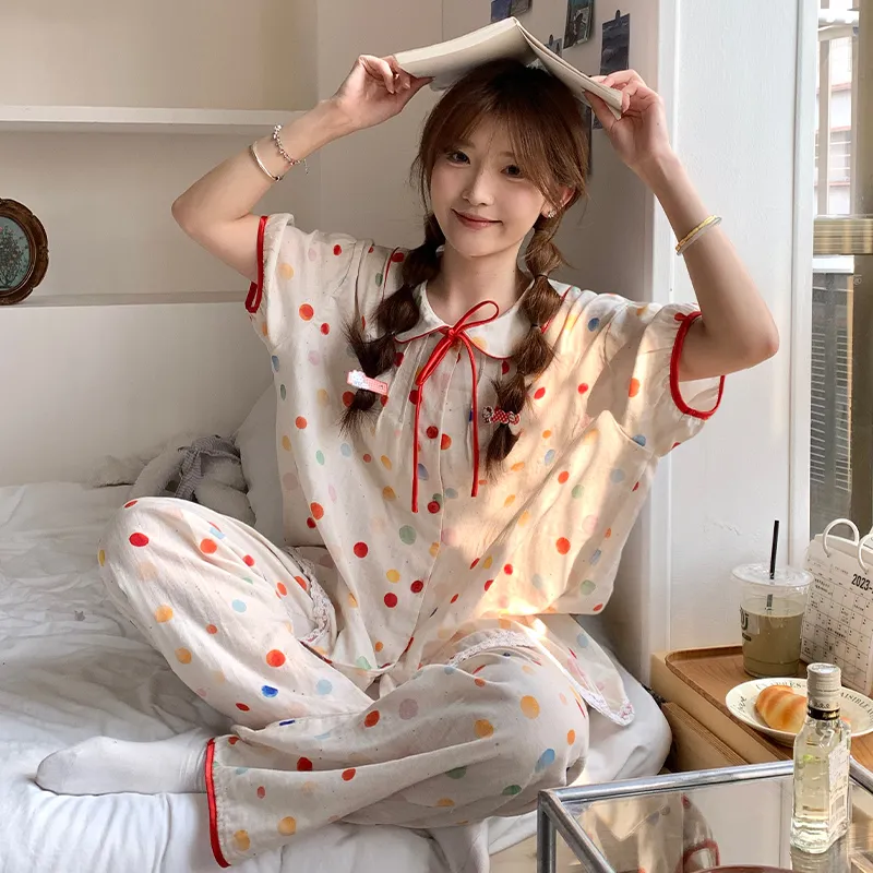 Wabi Town Pajama Set Women's Image Color-4