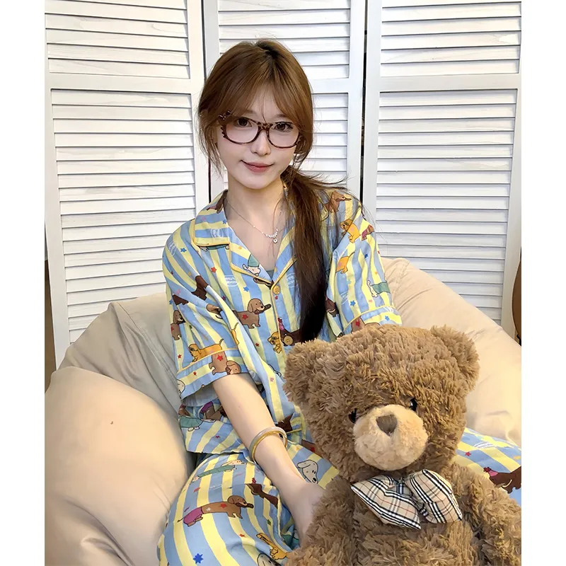 Wabi Town Pajama Set Women's Image Color-2