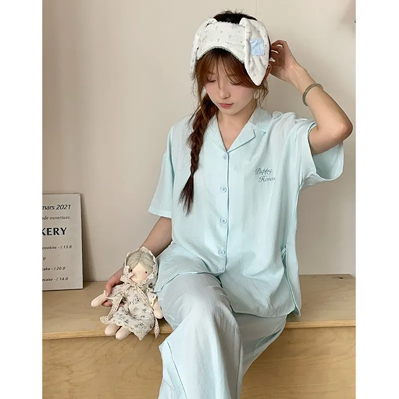 Wabi Town Pajama Gift Box Women's Blue-5