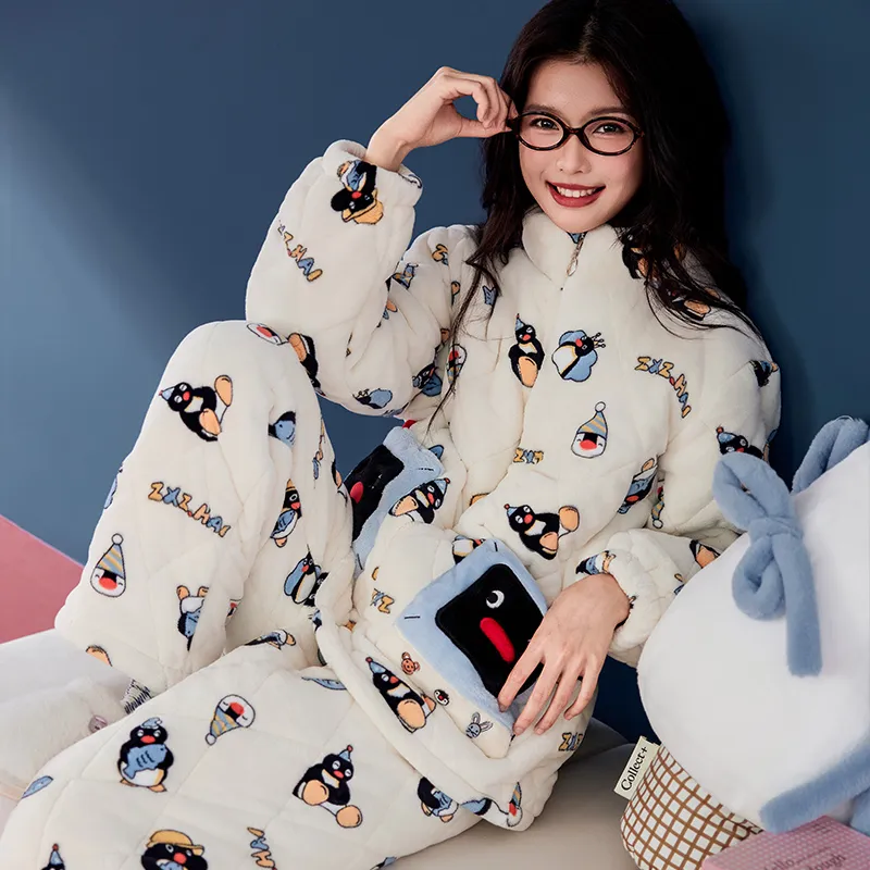 Wabi Town Pajama Set Women's Image Color-3
