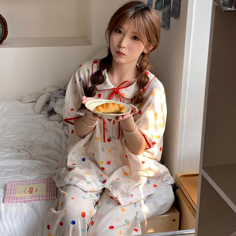 Wabi Town Pajama Set Women's Image Color-2